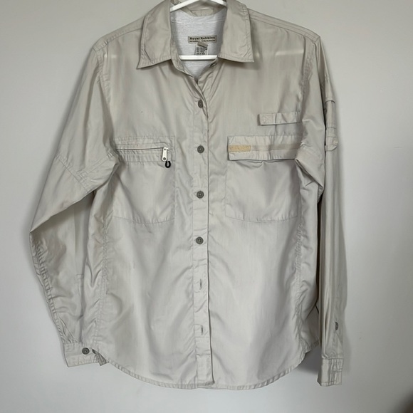 Royal Robbins ecru coloured utility hiking shirt - Picture 7 of 7